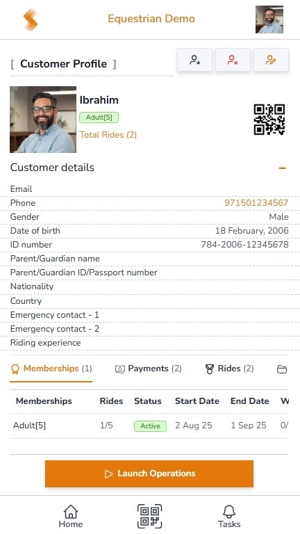 SmartNest Rider Profile
